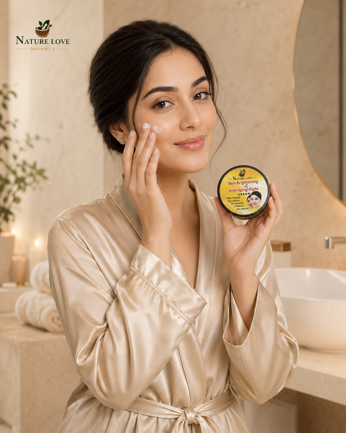 NatureLove Organics botanical skincare collection