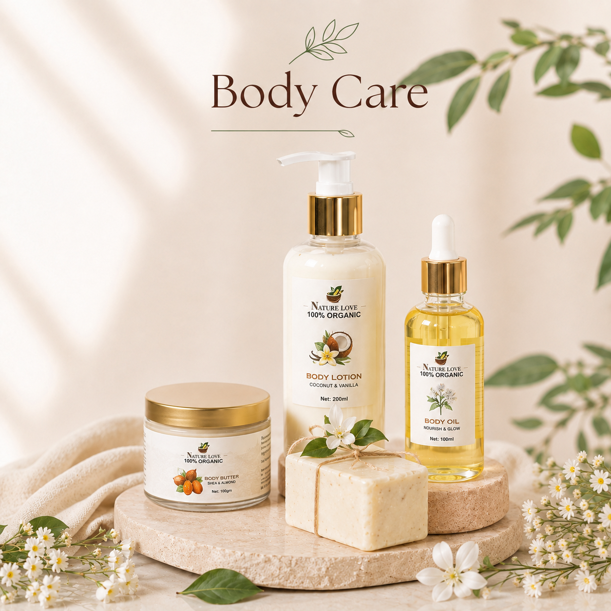 NatureLove Organics body care products