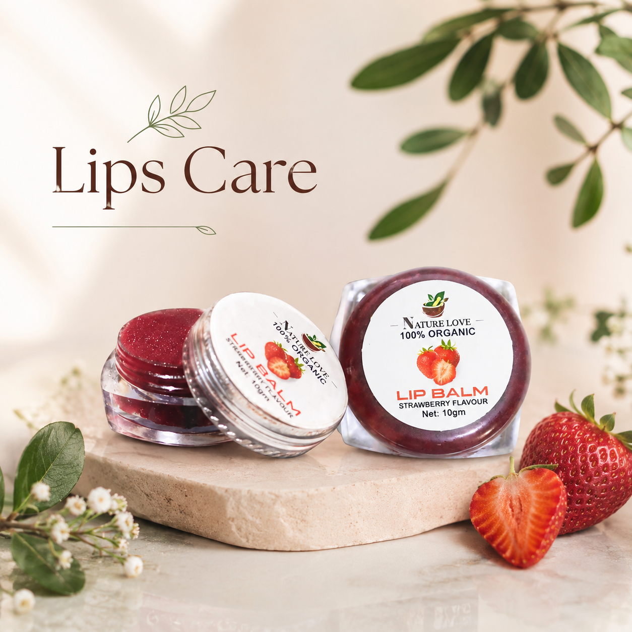 NatureLove Organics lips care products